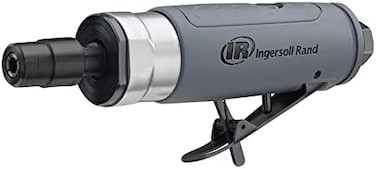 Ingersoll Rand 308B Air Straight Die Grinder, 1/4", 25,000 RPM, 0.33 Hp, Ball Bearing Construction, Safety Lock, Composite Housing, Lightweight Power Tool, Gray