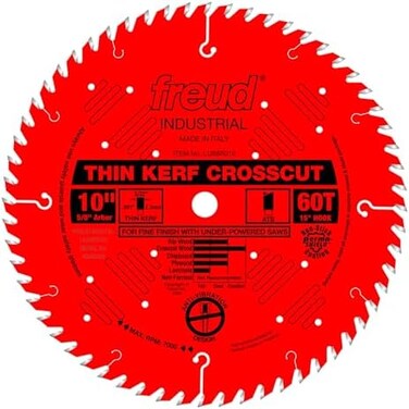 Freud LU88R010: 10" Thin Kerf Fine Finish Crosscut Blade