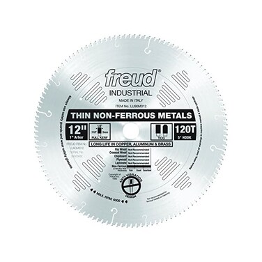 Freud LU90M012 12" Thin Stock Non-Ferrous Metal Blade, Multi, One Size