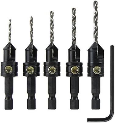 Make it Snappy Snappy Tools Quick-Change 5-Pc. Countersink Drill Bit Set. Proudly Made in the USA.