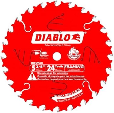 Diablo D0524X: 5-3/8" x 24-Teeth Framing Saw Blade for Wood