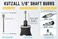 Kutzall Extreme Sphere Rotary Burr, 1&frasl;8" Shaft, Very Coarse - Wood Carving Bit for Dremel, Foredom, DeWalt, Milwaukee Tools. Abrasive Tungsten Carbide, 1&frasl;4" (6.3mm) Head Diameter, SX-14-EC