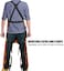 QeeLink Leather Welding Apron Split Leg for Men - Heavy Duty Spark   Flame   Heat Resistant Bib Apron, Brown, 24 x 52-inch