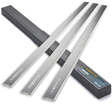 POWERTEC 15 Inch Planer Blades for Grizzly G0453, G1021 Planer, Replacement for G6701 Planer Knives, Set of 3