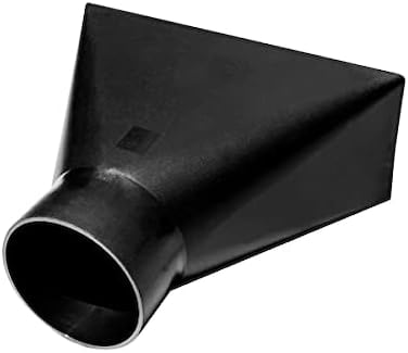 POWERTEC 70151 Dust Hood Rectangular Shape, Funneled 4-Inch Fitting By 10-Inch Wide Attachment for Dust Collection
