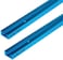 POWERTEC 71118 24 Inch Double-Cut Profile Universal T-Track with Predrilled Mounting Holes, 2 Pack, T Track for Woodworking Jigs and Fixtures, Drill Press Table, Router Table, Workbench