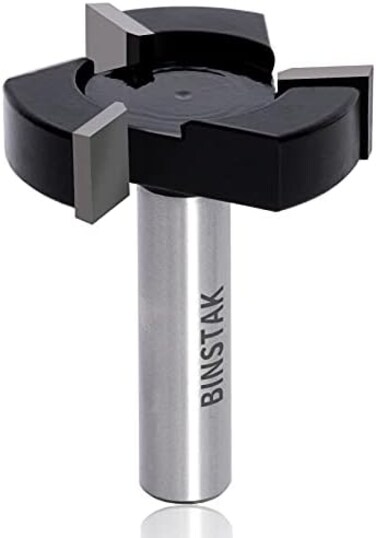 لقم راوتر سي ان سي لاسطح، ساق 1/2 انش قطر القطع 2 انش، لقم راوتر تسطيح البلاط، اداة تقطيع وطحن الخشب، اداة النجارة من نيتوماك (كربيد)