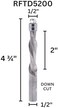 Whiteside Router Bits RFTD5200 Spiral Flush Trim Bit with Down Cut and 1/2-Inch Cutting Diameter