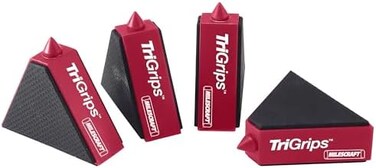 Milescraft 1600 TriGrips - Triangle Bench Cookie Work Grippers, for Woodworking, Painting, Raising and Leveling 4-pack