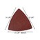 XXGO 55 Pcs Triangle 3-1/8 Inch 80mm 60/80/100/120/240 Grits Oscillating Multi Tool Sanding Paper No.XG5501