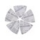 XXGO 55 Pcs Triangle 3-1/8 Inch 80mm 60/80/100/120/240 Grits Oscillating Multi Tool Sanding Paper No.XG5501