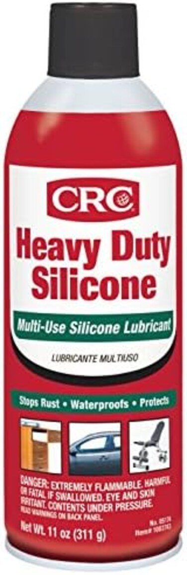 CRC Heavy Duty Silicone Lubricant, 11 Wt Oz, Clear Colorless Liquid