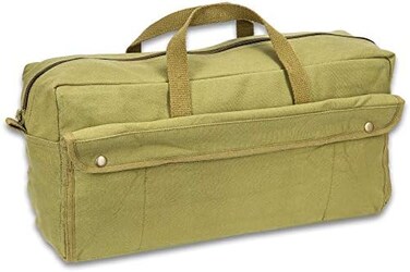 Fox Outdoor Black Legion Products Jumbo Mechanic's Tool Bag with Brass Zipper, Olive Drab