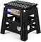 ACKO Folding Step Stool 13 inch Heavy Duty Plastic Foldable Step Stool for Kids and Adults, Small Collapsible Fold Up Stepping Stool 1 Pack