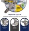 Strata 90287 55" Stand MTL Pulley, Silver, 5.5