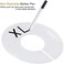 FindUWill 20 Pack Clothing Rack Size Dividers Round Hangers Dividers with 1 Piece Marker Pen (20Pack, Blank)