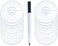 FindUWill 20 Pack Clothing Rack Size Dividers Round Hangers Dividers with 1 Piece Marker Pen (20Pack, Blank)