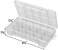 Akro-Mils 5705 Plastic Parts Storage Case for Hardware and Craft, Small, Clear