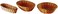 Update International (BB-97) 9 1/2" x 7" Oval Natural Color Woven Basket