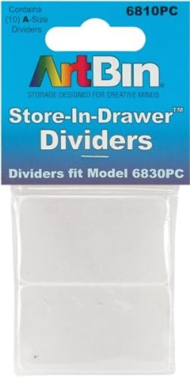 ArtBin 6810PC Divider 10-Pack for ArtBin 6830PC Store In Drawer Cabinet, Organizer Accessory, Pack of 10