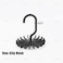 AUEAR, 8 Pack 360 Degree Rotating Scarf Hanger 20 Hooks Twirl Plastic Ties Hanger for Women Men Home Bedroom Supplies (Black)