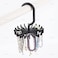 AUEAR, 8 Pack 360 Degree Rotating Scarf Hanger 20 Hooks Twirl Plastic Ties Hanger for Women Men Home Bedroom Supplies (Black)