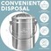 Epica Stainless Steel Compost Bin 1.3 Gallon, Charcoal Filter