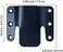 LazyMeUniversal Sectional Sofa Interlocking Sofa Connector Bracket with Hardware- 2 Sets, 4 Piece