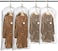 TAILI Hanging Vacuum Space Saver Bags for Clothes, Set of 4 (2 Long 53"x27.6", 2 Short 41.3"x27.6"),Vacuum Seal Storage Bag Clear Bags for Suits, Dress or Jackets, Closet Organizer