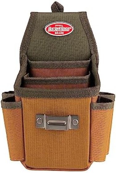 Bucket Boss - Utility Plus Pouch with FlapFit, Pouches - Original Series (54175), Brown