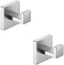 TASTOS 5YVH Stainless Steel Hook Brushed Silver, Acrylic