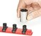 Ernst Manufacturing 8411-Red-3/8 8411 8-Inch Socket Organizer with 9 3/8-Inch Twist Lock Clips, Red