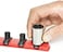 Ernst Manufacturing 8411-Red-3/8 8411 8-Inch Socket Organizer with 9 3/8-Inch Twist Lock Clips, Red