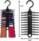 Tenby Living 2-Pack Black Tie Rack, Organizer, Hanger, Holder - Affordable Ti.
