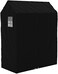 HANGERWORLD Clothes Rack Cover - 4ft Wide, Breathable Nylon, Black with Zipper (Cover Only)