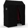 HANGERWORLD Clothes Rack Cover - 4ft Wide, Breathable Nylon, Black with Zipper (Cover Only)