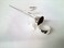 Elegance Long Stem Rose Ring Holder, 9", Silver