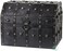 Vintiquewise Vintage Caribbean Pirate Chest, Vintage Black