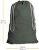 Whitmor 6353-1191-GRN Cotton Laundry Bag-Duffel Green