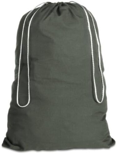 Whitmor 6353-1191-GRN Cotton Laundry Bag-Duffel Green