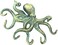 Handcrafted Nautical Decor Antique Bronze Cast Iron Octopus Hook 11" - Decorative Hook - Sealife Metal Wal
