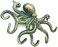 Handcrafted Nautical Decor Antique Bronze Cast Iron Octopus Hook 11" - Decorative Hook - Sealife Metal Wal