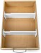 Dial Industries, Inc. Dial Industries Adjustable Spring Loaded Drawer Dividers, Set of 2, 4.5" Deep, White, 4.5" Deep, Set of 2, Model:B1605W