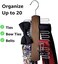 Umo Lorenzo Walnut Colour Wooden Tie Rack
