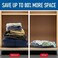 Spacesaver Premium Travel Roll-Up Storage Bags with Double-Zip Seal and Triple-Seal Turbo Valve, Get 80% More Storage - Space Saver Bags for Travel - Compression Bags for Travel (Travel 8 Pack)