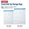 Spacesaver Premium Travel Roll-Up Storage Bags with Double-Zip Seal and Triple-Seal Turbo Valve, Get 80% More Storage - Space Saver Bags for Travel - Compression Bags for Travel (Travel 8 Pack)