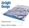 Spacesaver Premium Travel Roll-Up Storage Bags with Double-Zip Seal and Triple-Seal Turbo Valve, Get 80% More Storage - Space Saver Bags for Travel - Compression Bags for Travel (Travel 8 Pack)