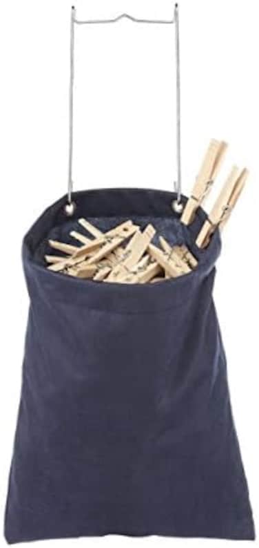 Whitmor Hanging Clothespin Bag, Navy