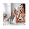 LOVEINUSA Mini Trash Can, Countertop Trash Can with Lid Tiny Trash Can Mini Table Trash Can Recycling Brushed Stainless Steel, 1.5 Liter / 0.4 Gallon for Bathroom,Office,Kitchen,Desk,Coffee Table