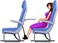 Sleepy Ride Airplane Footrest Made with Premium Memory Foam Black